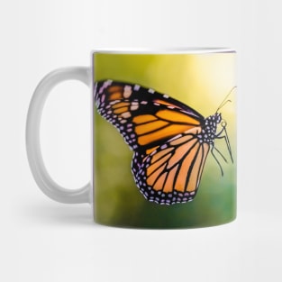 Monarch Butterfly Landing Photograph Mug